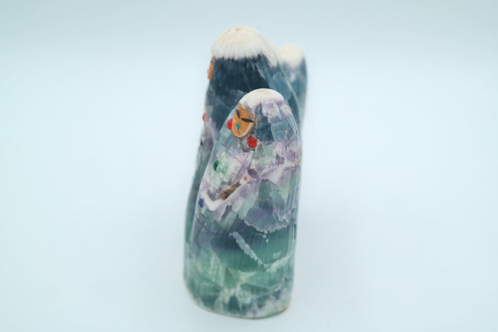 Fluorite Carving of 4 Corn Maidens