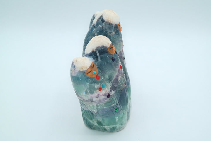 Fluorite Carving of 4 Corn Maidens