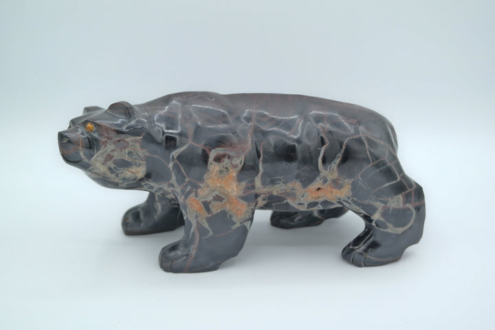 Big Septarian Bear Carving