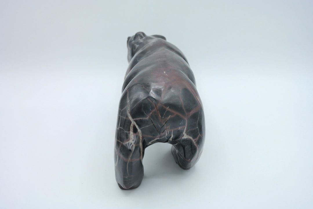 Big Septarian Bear Carving