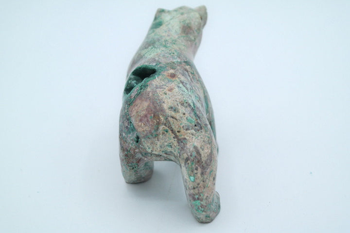 Malachite and Chrysocolla Bear Carving