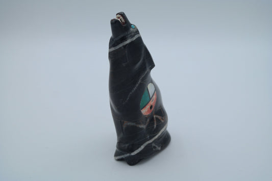 Black Jasper Bear Carving