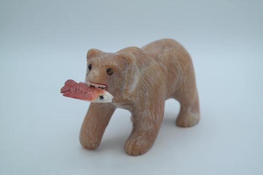 Candy Opal Bear Carving