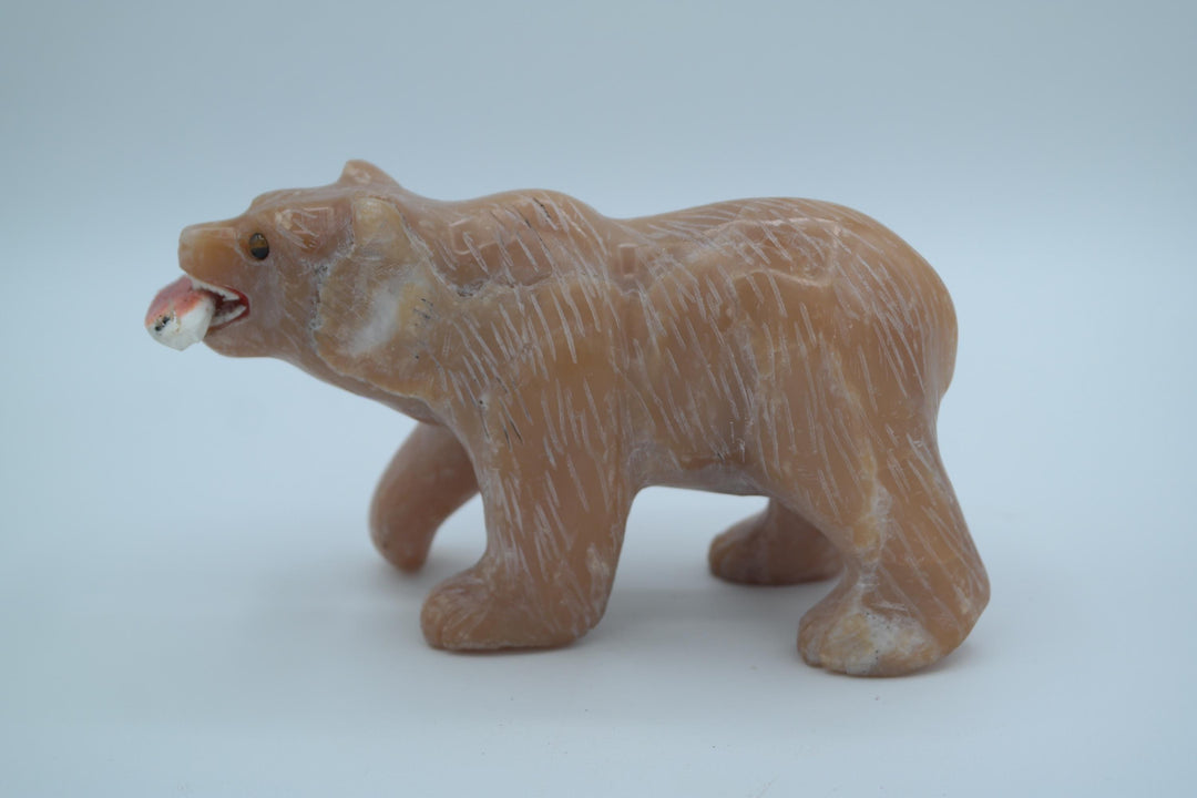 Candy Opal Bear Carving