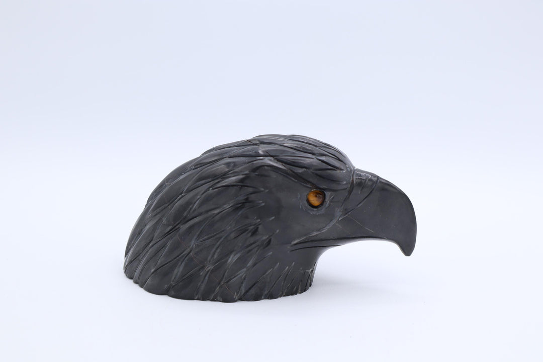 Septarian Eagle Head Carving