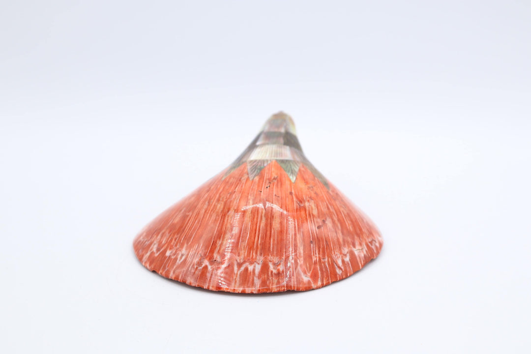 Red Spiny Oyster Shell Eagle Carving