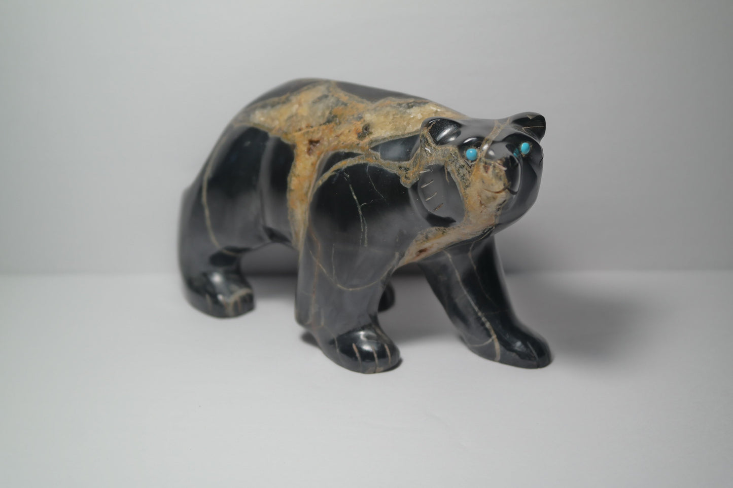 Septarian Bear Carving