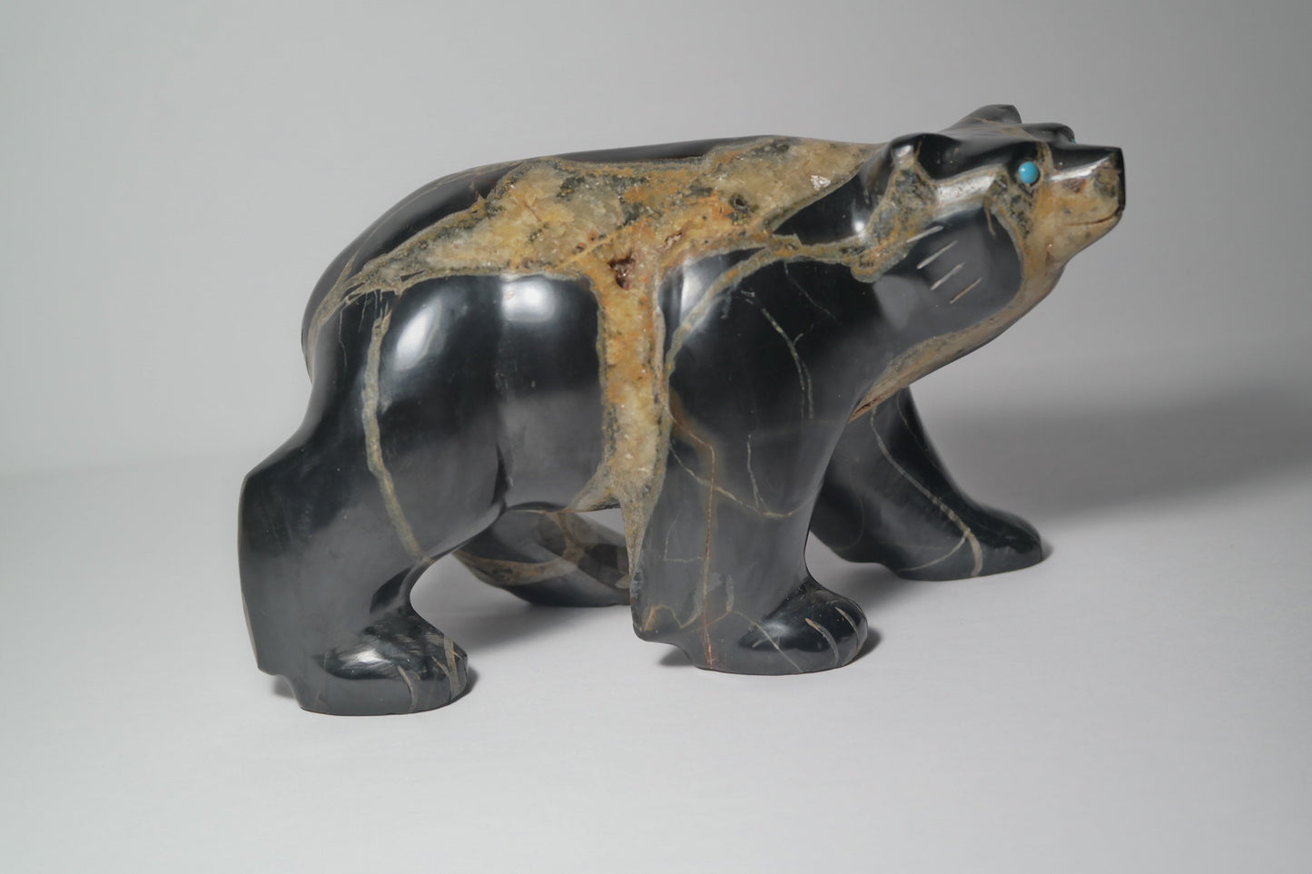 Septarian Bear Carving