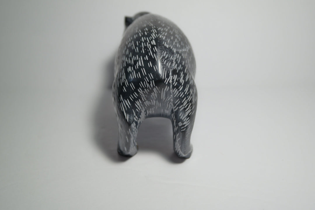 Black Onyx Javelina Carving