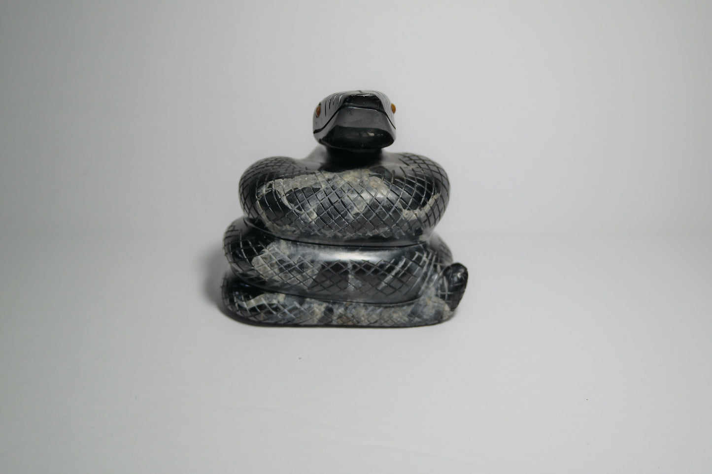 Septarian Snake Carving