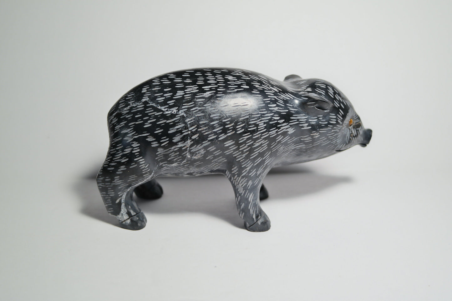 Black Onyx Javelina Carving