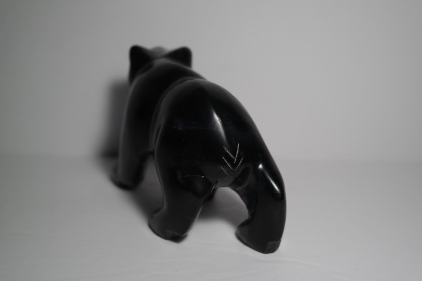 Black Onyx Bear Carving