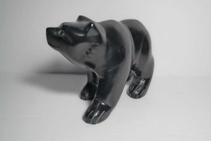 Black Onyx Bear Carving