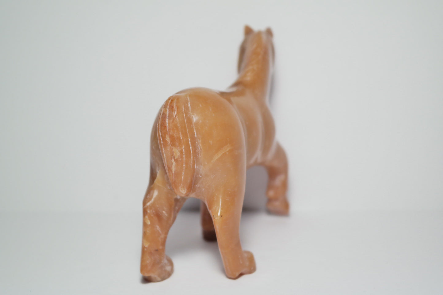 Rare Candy Opal Horse Carving