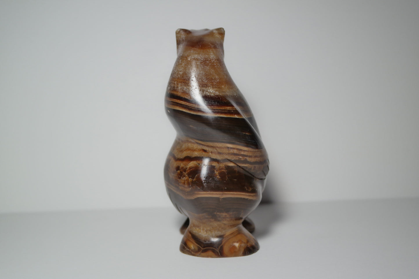 Rare Aragonite Bear Carving