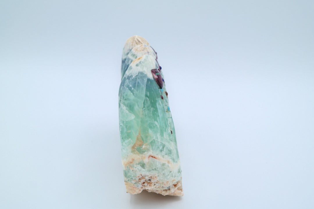 Fluorite Carving W/ 4 Corn Maidens