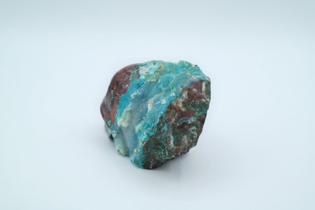 Skull Carving made of Turquoise and Copper