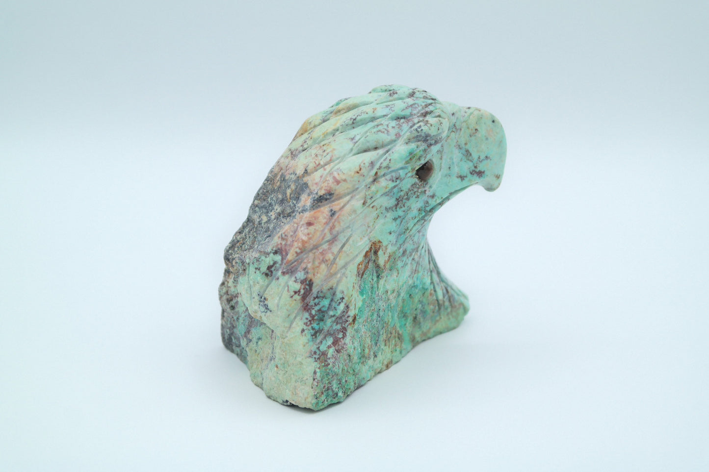 Eagle Head Turquoise Carving