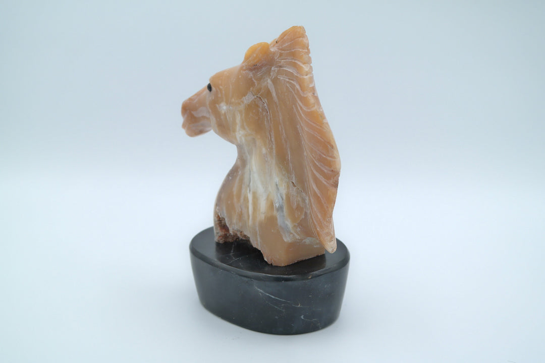 Candy Opal Horse Head Carving