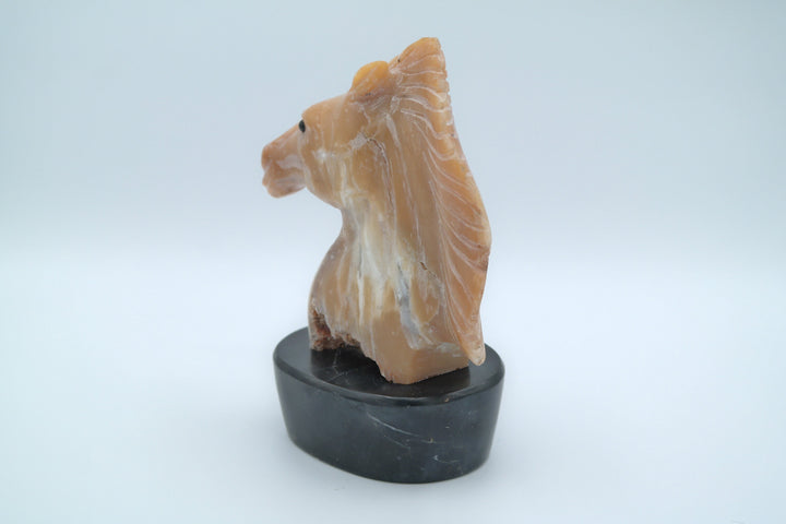 Candy Opal Horse Head Carving