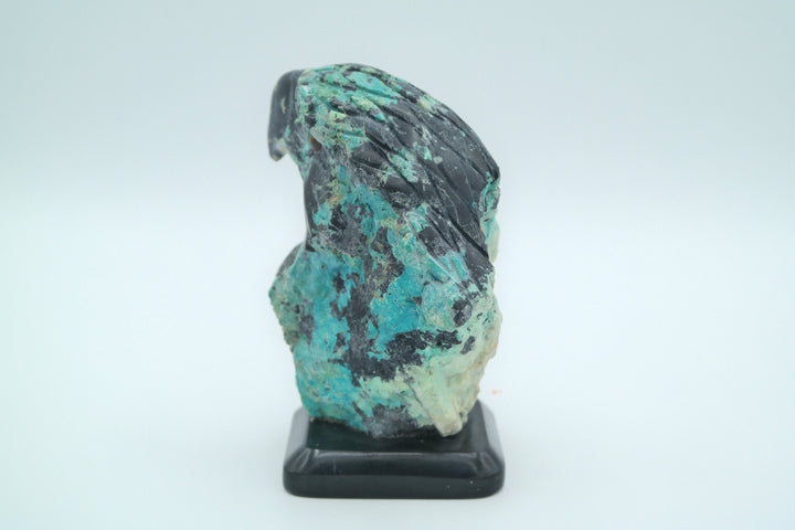 Black Onyx &amp; Turquoise Eagle Head Carving