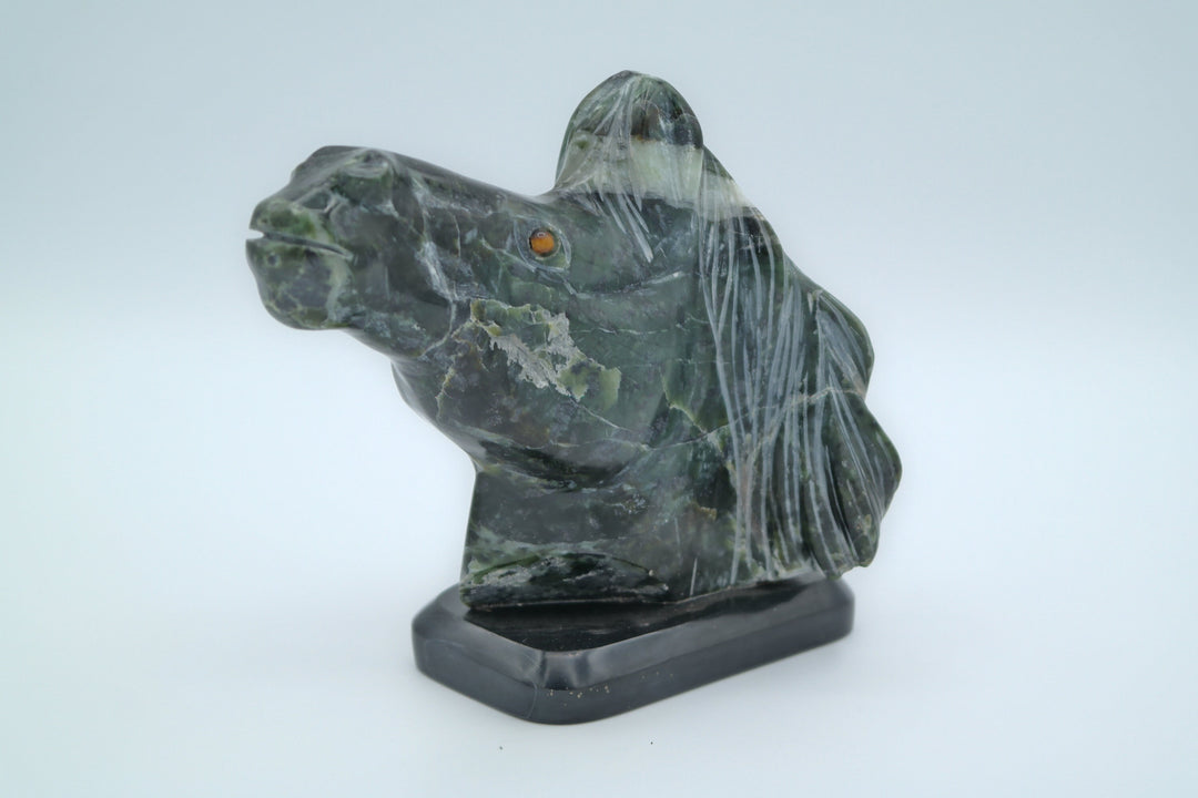 Nephrite Horse Head Carving