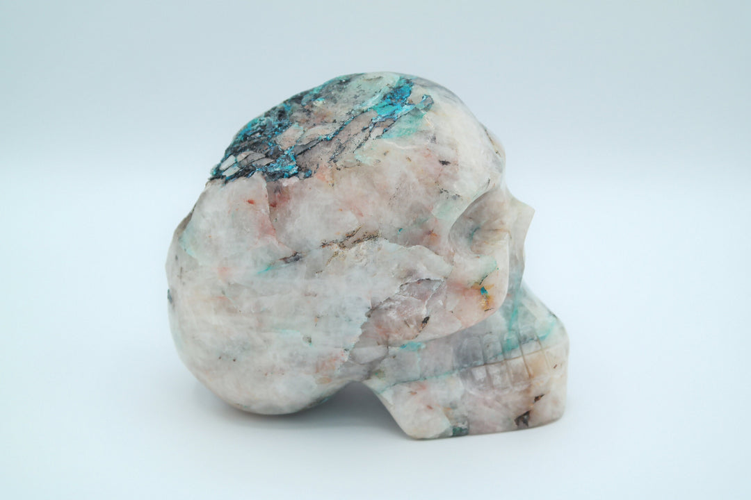 Quartz Skull Carving