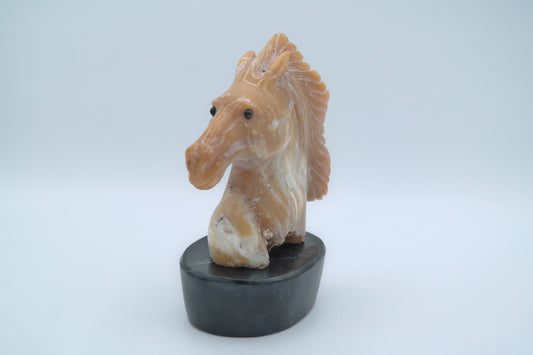 Candy Opal Horse Head Carving